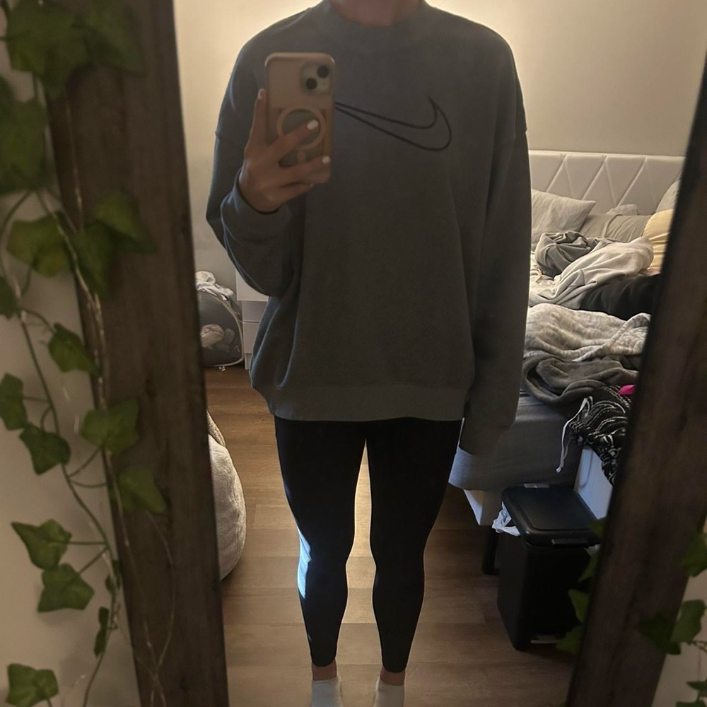 Nike Charcoal Sweatshirt with Black Logo